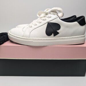 PRE OWNED KATE SPADE FEZ WHITE SNEAKERS SIZE 6.50